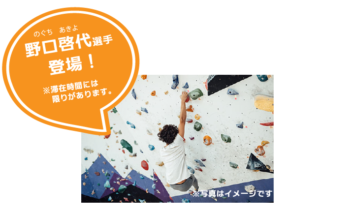 ボルダリング 野口啓代選手登場！